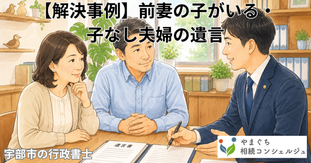 アイキャッチ画像_【解決事例】前妻の子がいる・子なし夫婦の遺言